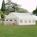 Party Tent, 20' x 26' Heavy Duty Outdoor Canopy Tent All-Season Tarp & Removable Sidewall Waterproof Carport Wedding Canopy with Windows Event Shelters Outdoor Storage Shelter Birthday BBQ