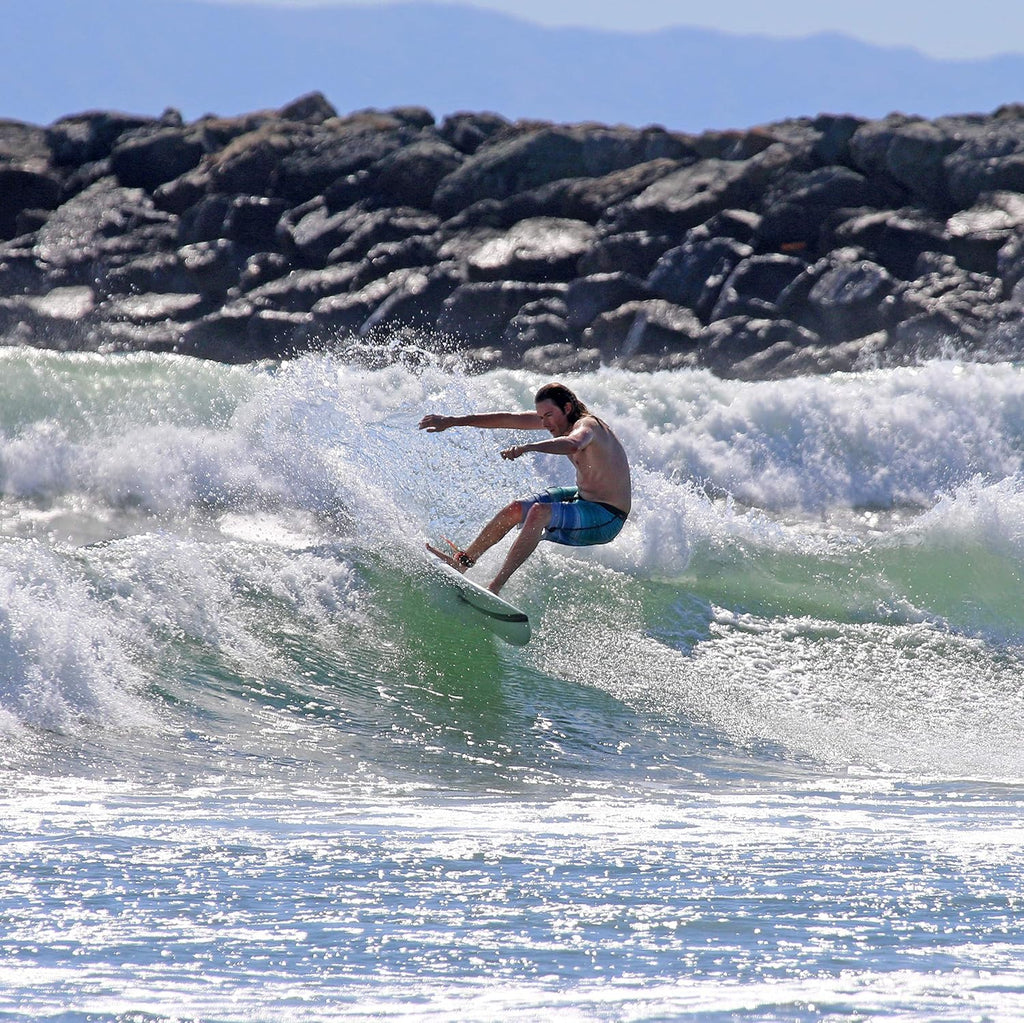 Epoxy Fiberglass Surfboard | Fast, Stylish & Fun Retro Fish Surfboard Ideal to Ride Small to Medium Sized Waves | 5'8' | 6'0'