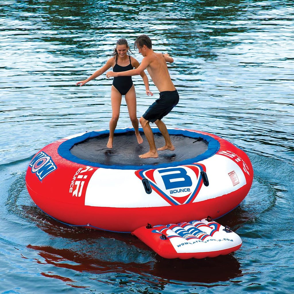 Wow Sports - Wow Air Jump Bouncer - Inflatable Floating Trampoline - 10 Foot Water Trampoline - Floating Lake Trampoline