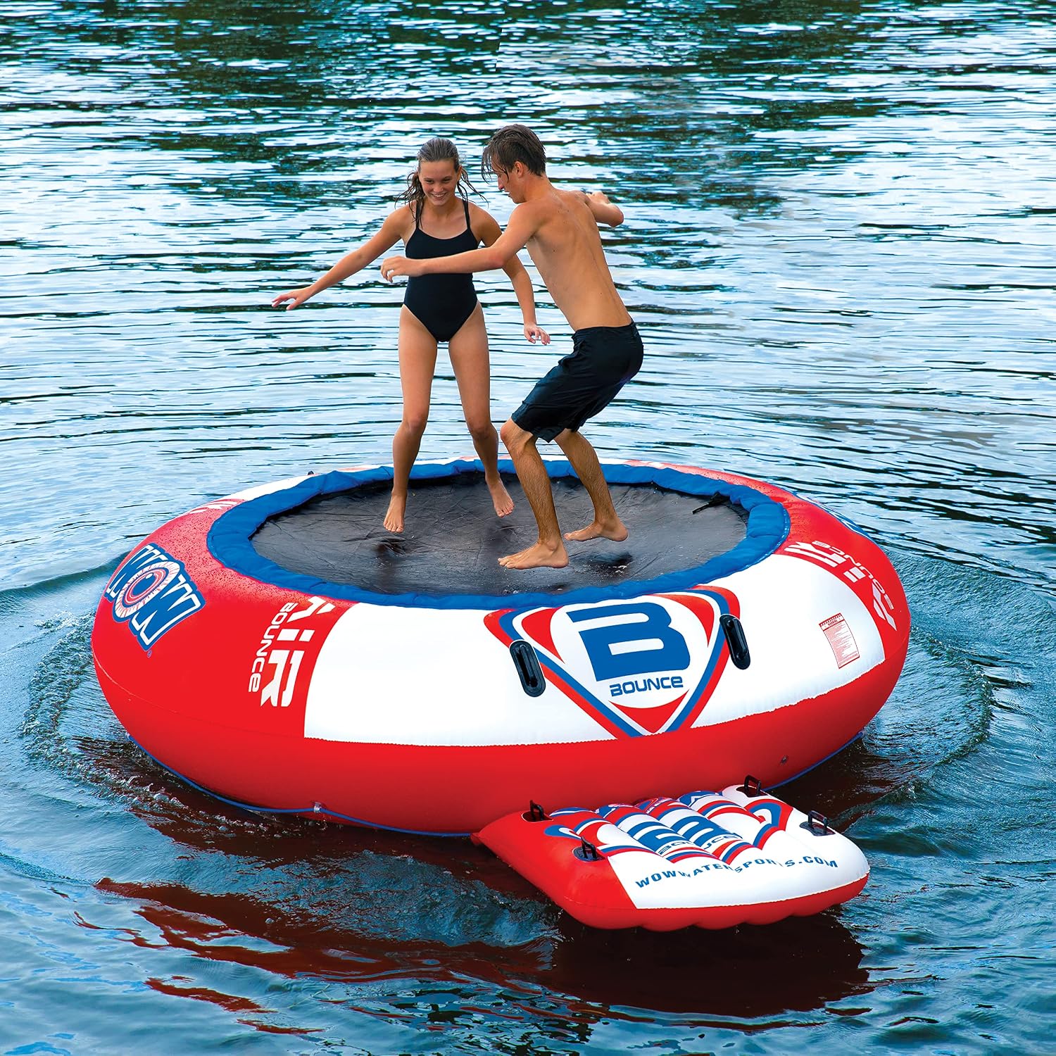 Wow Sports - Wow Air Jump Bouncer - Inflatable Floating Trampoline - 10 Foot Water Trampoline - Floating Lake Trampoline